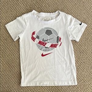 Nike White Short Sleeve Soccer Tee
